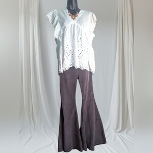 NEW - Free People Just Float On Flare Jeans Womens 30/34 Bell Bottom Fray